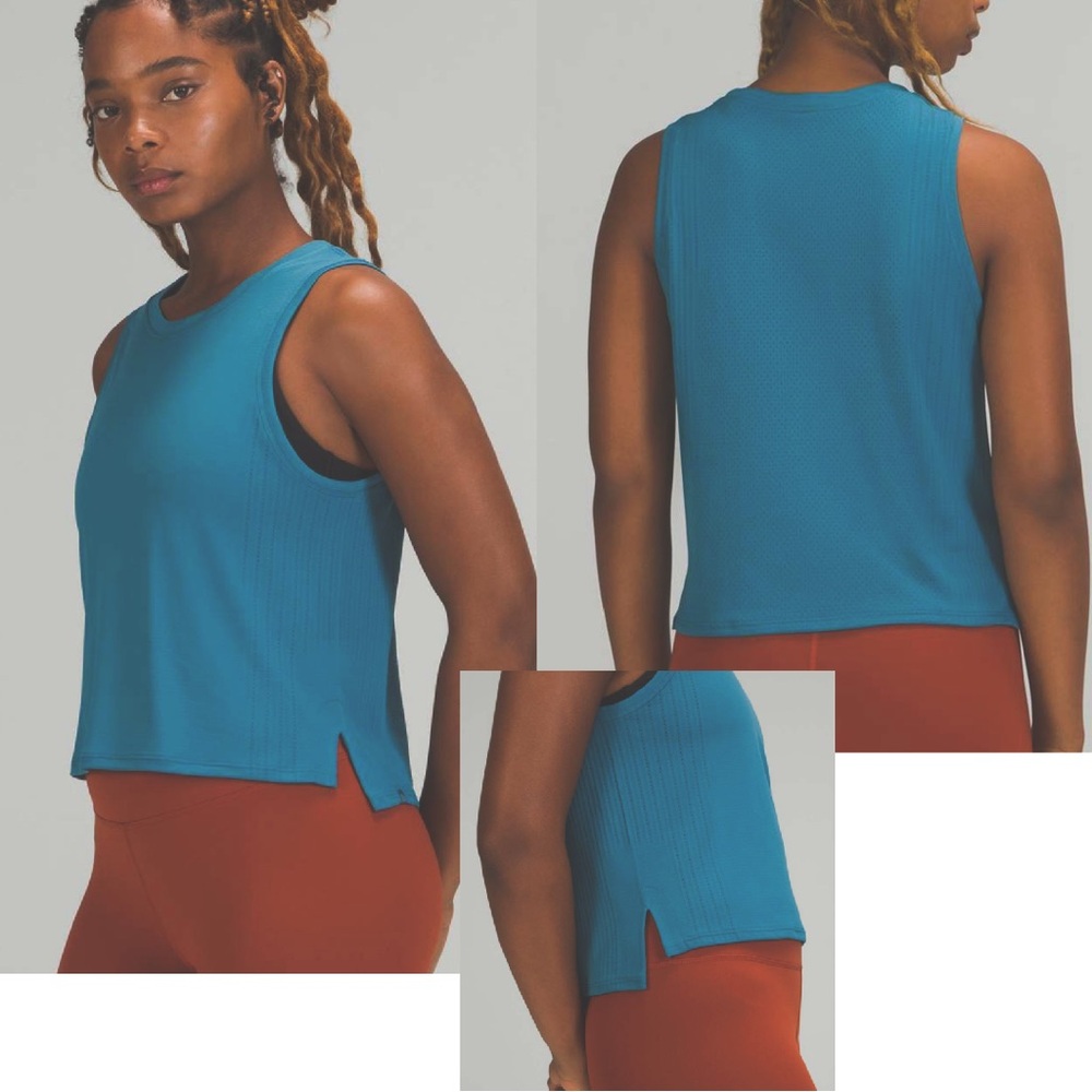Lululemon Train to Be Tank Top - Capture Blue - no size tag (sz 8/10)